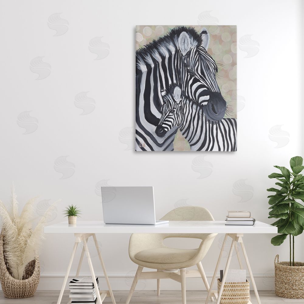 Sarah Waldron Kimball Mama Zebra & Her Foal 