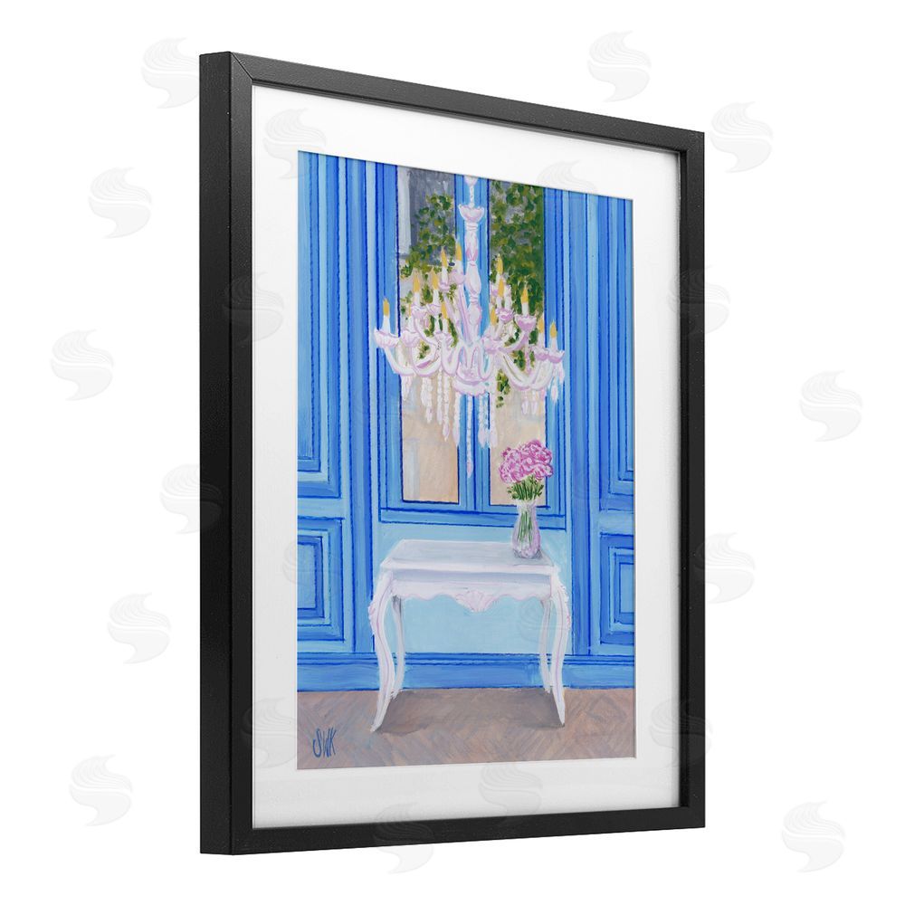Sarah Waldron Kimball French Window Architecture Black Framed Print Under Glass Wall Art