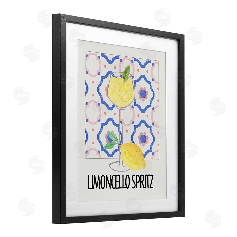 Nina Jacobs Italy Spritz on My Mind Black Framed Print Under Glass Wall Art