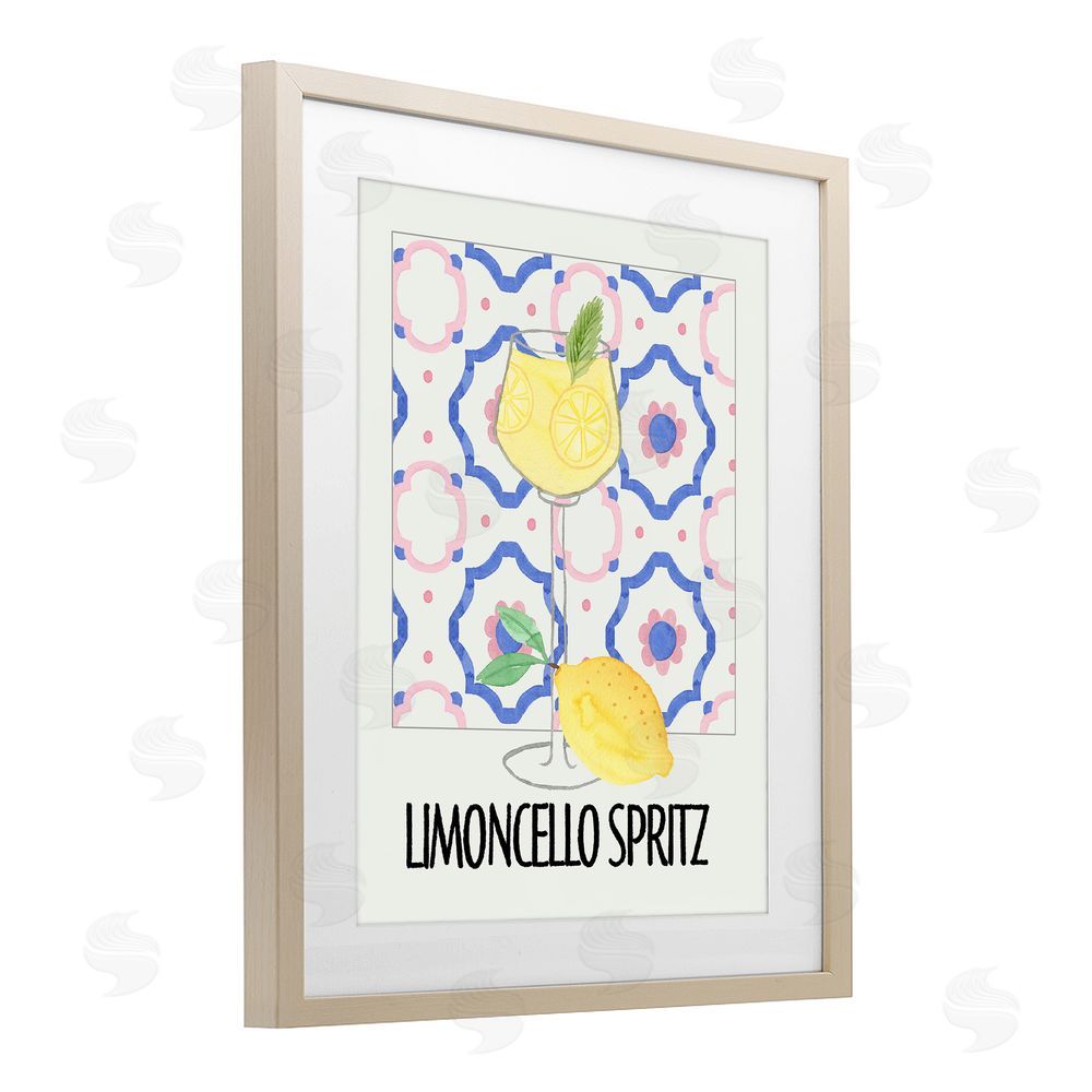 Nina Jacobs Italy Spritz on My Mind Brown Framed Print Under Glass Wall Art