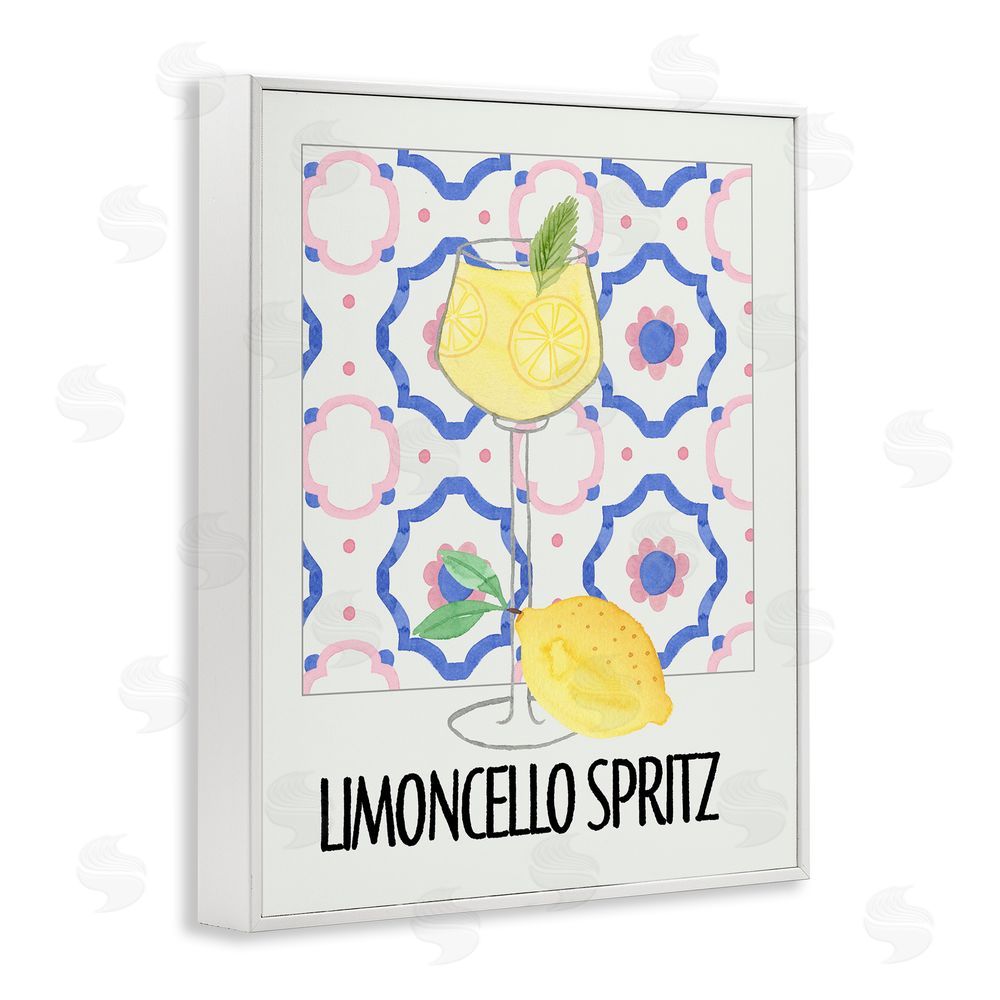 Nina Jacobs Italy Spritz on My Mind White Framed Giclee Wall Art Print