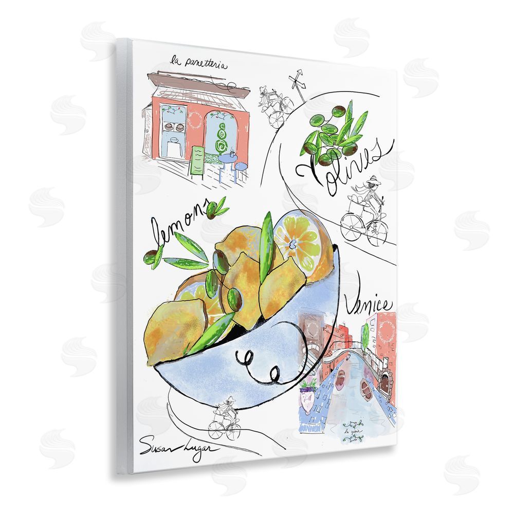 Susan Lugar Italian Kitchen Sketch Collection Wall Plaque Art Print