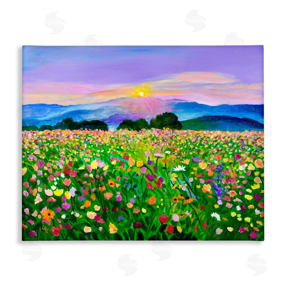 Lee Ann Zirbes Candy Colored Blooms Canvas Wall Art Print