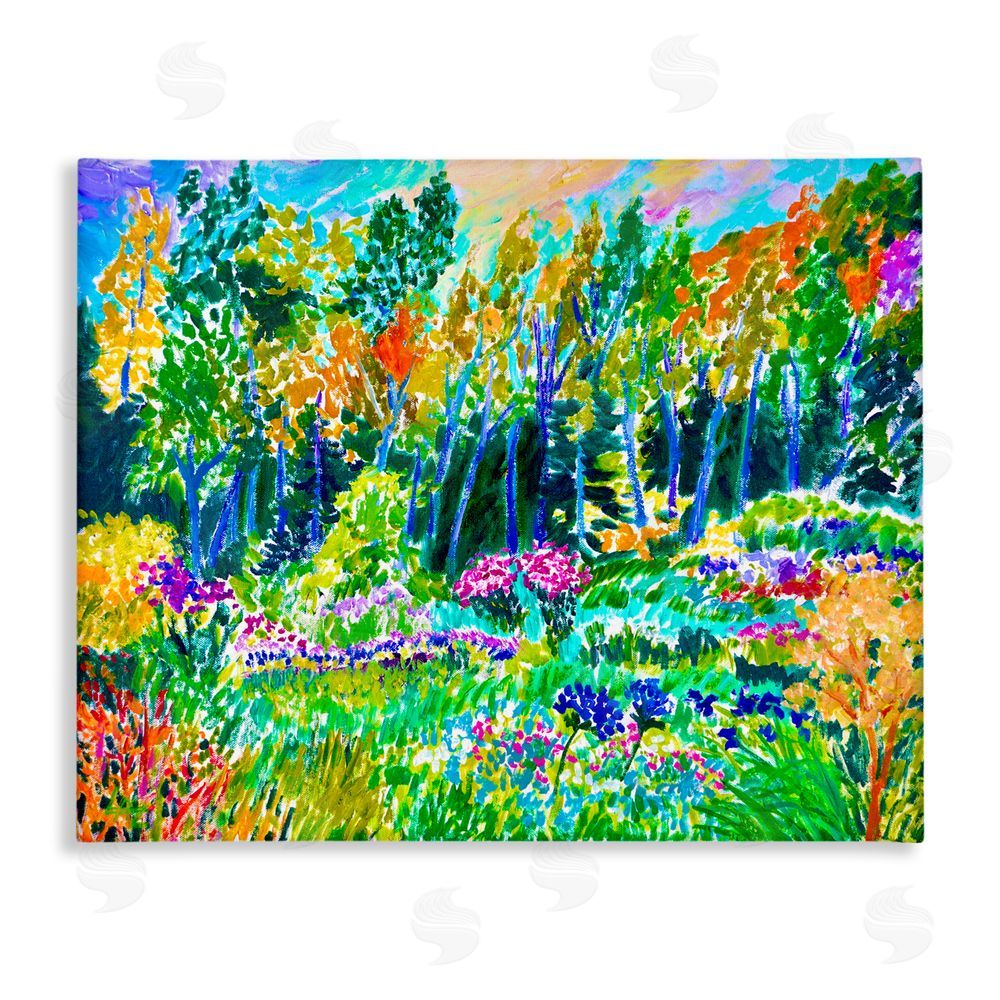 Lee Ann Zirbes Abstract Rainbow Forest Canvas Wall Art Print