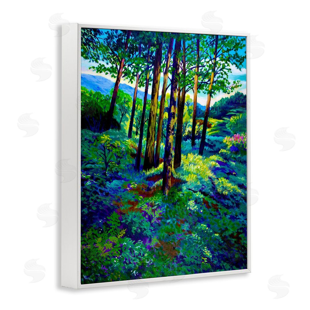 Lee Ann Zirbes Blue Ridge Mountain Breezes White Framed Giclee Wall Art Print