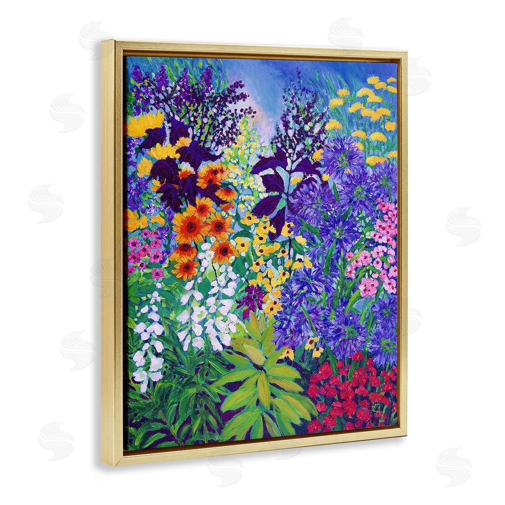 Lee Ann Zirbes Color Companions Assortment Gold Floating Frame Canvas Wall Art Print
