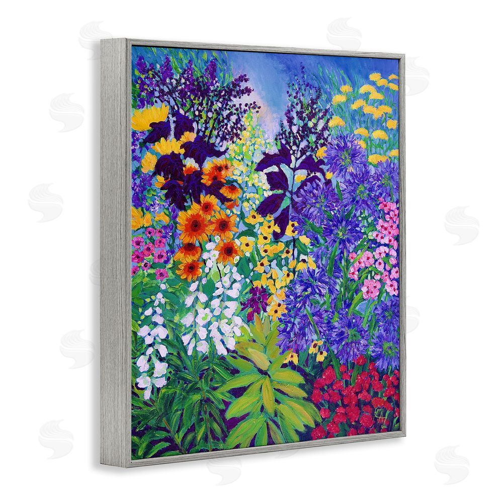 Lee Ann Zirbes Color Companions Assortment Gray Framed Giclee Wall Art Print