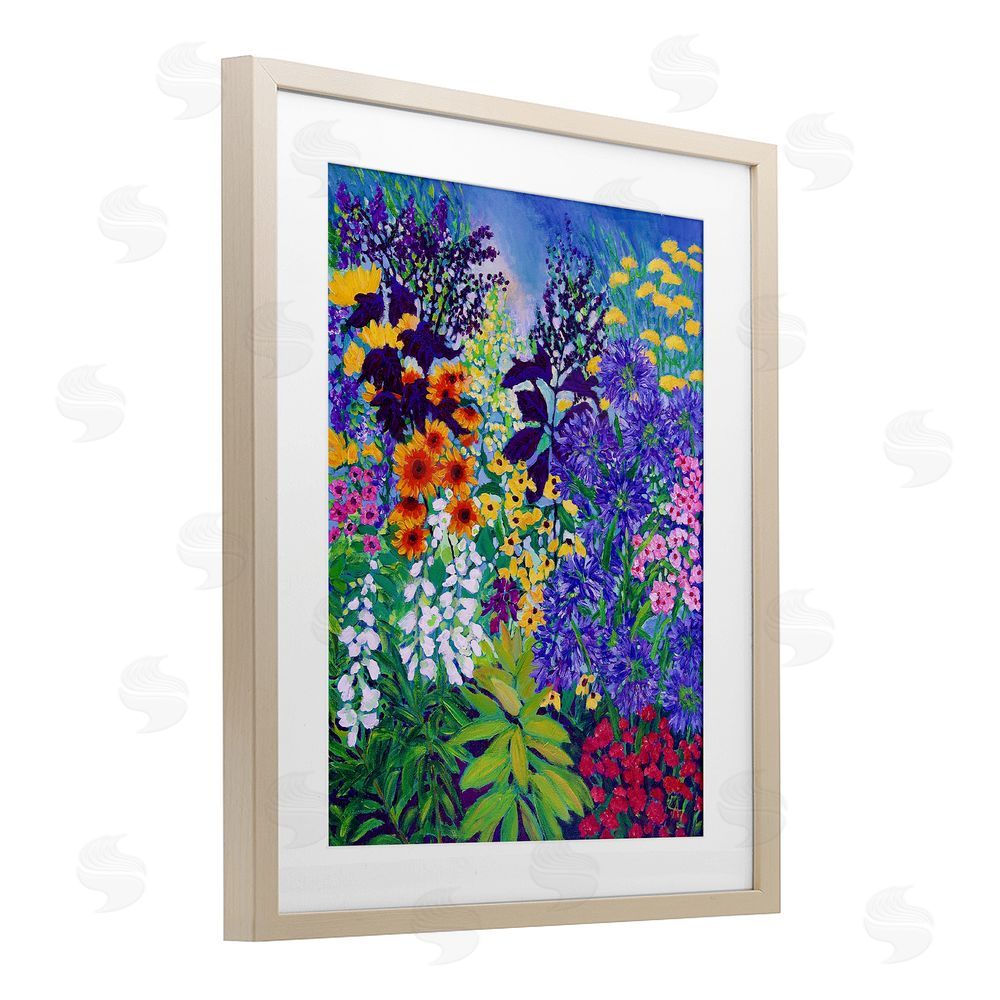 Lee Ann Zirbes Color Companions Assortment Birch Framed Print Under Glass with White Mat Wall Art