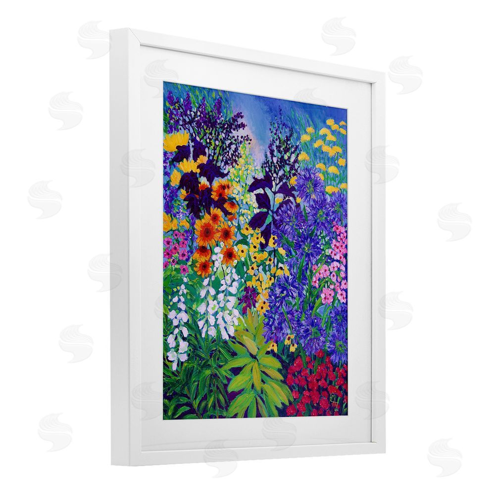Lee Ann Zirbes Color Companions Assortment White Framed Print Under Glass with Mat Wall Art