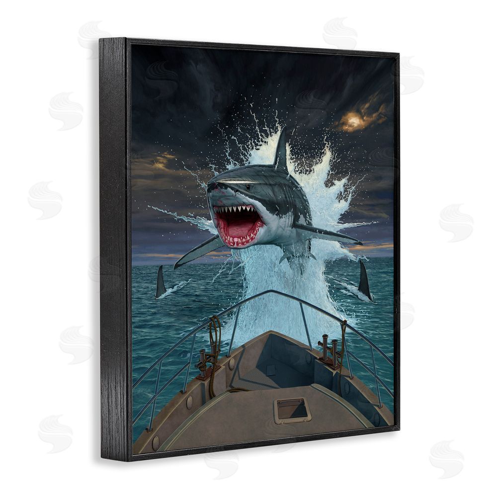 Vincent Hie Fish Out Of Water Black Framed Giclee Wall Art Print