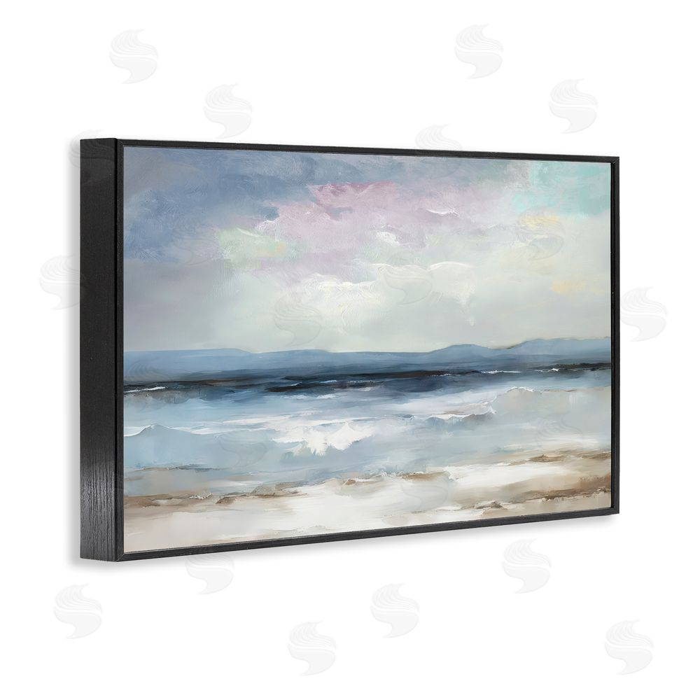 Annabelle Hall Calm Sea Of Sighs Black Framed Giclee Wall Art Print