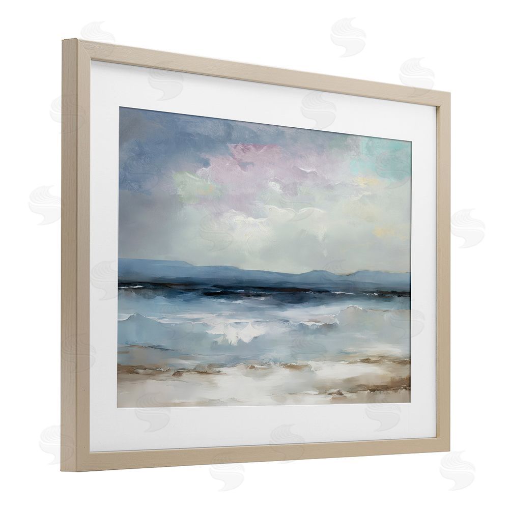 Annabelle Hall Calm Sea Of Sighs Brown Framed Print Under Glass Wall Art