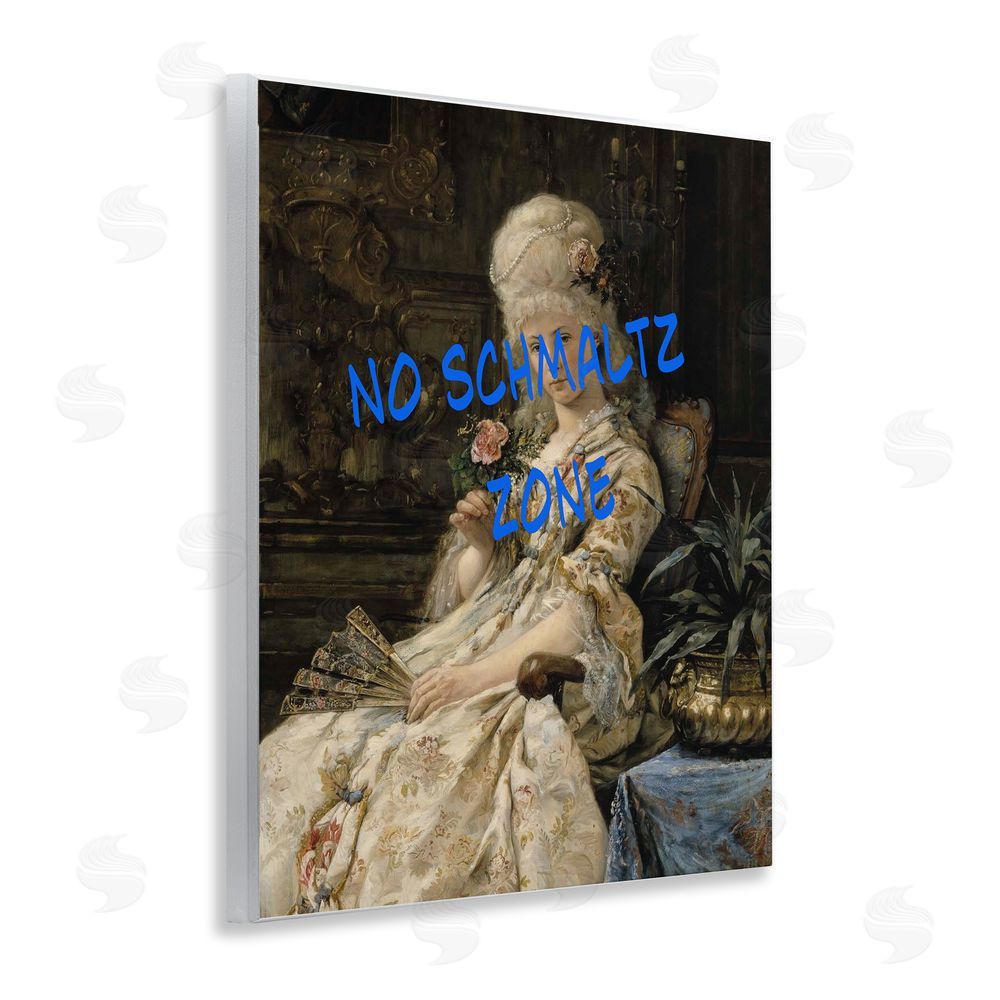 Grotto Studios Iconic No Schmaltz Zone Wall Plaque Art Print