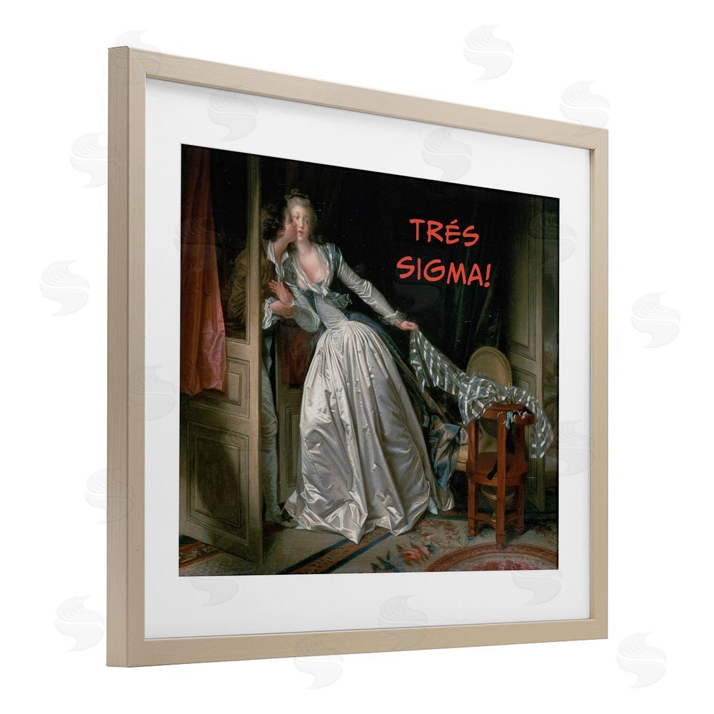 Grotto Studios Iconic Tres Sigma Birch Framed Print Under Glass Wall Art