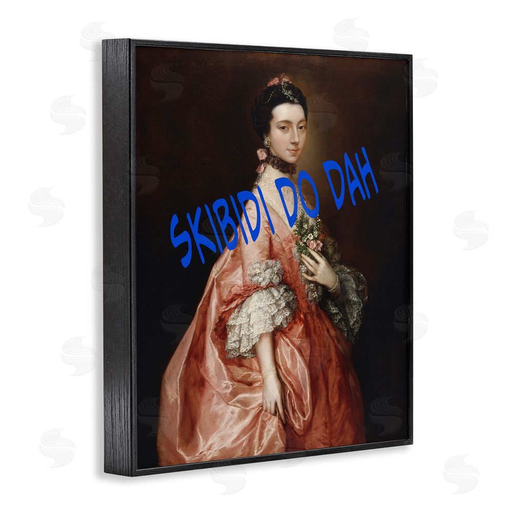 Grotto Studios Iconic Skibidi Do Dah Black Framed Giclee Wall Art Print