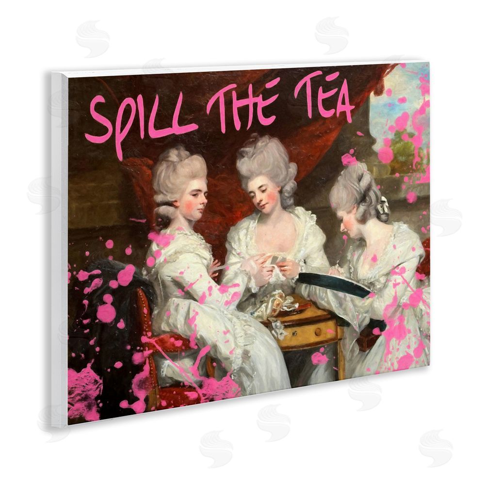 Grotto Studios Spill The Tea Iconic Ladies Wall Plaque Art Print