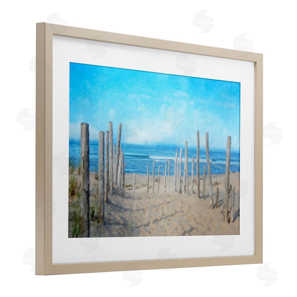 Grotto Studios National Seashore Vista Birch Framed Print Under Glass Wall Art