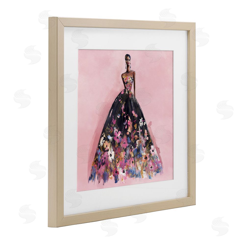 Svetlana Aleynikova Floral Reverie Gown Brown Framed Print Under Glass Wall Art