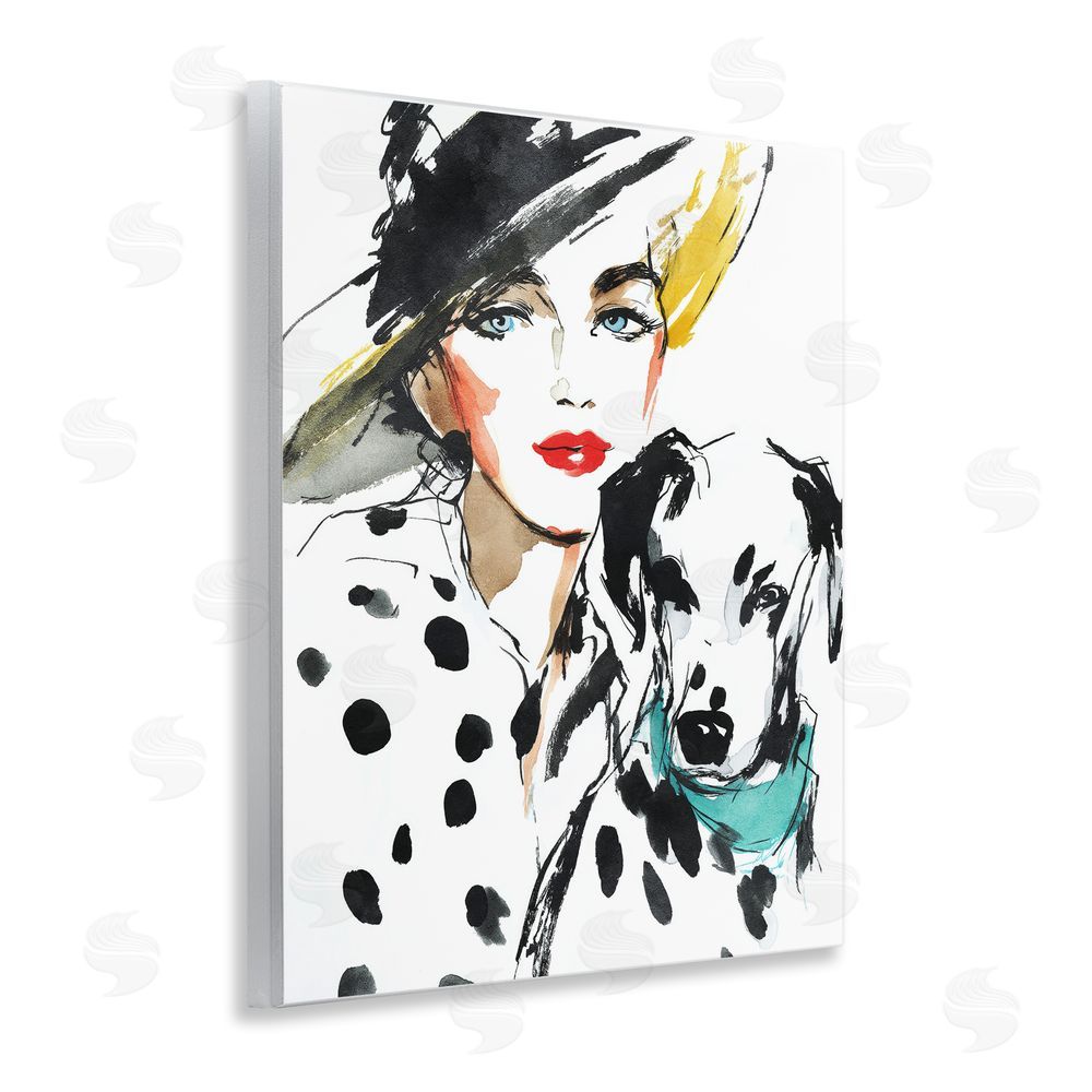 Svetlana Aleynikova Trendy Dalmatian Muse Wooden Wall Plaque Art Print