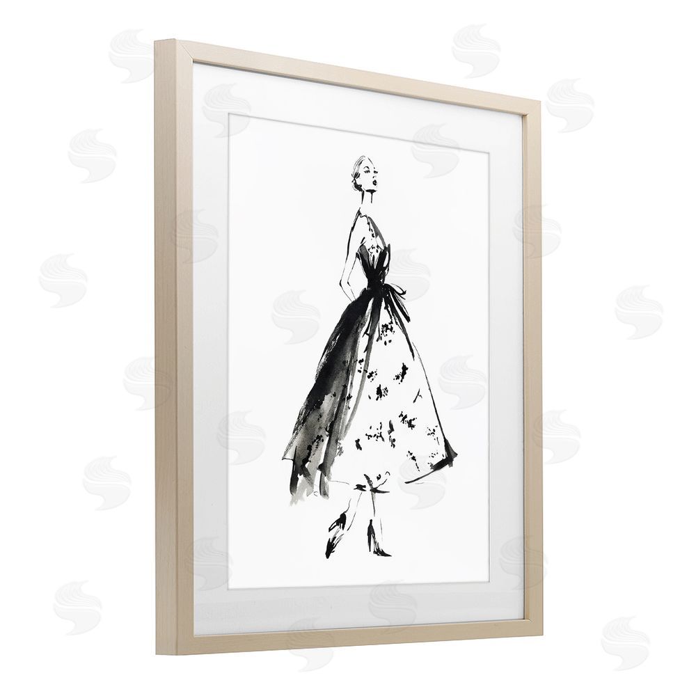 Svetlana Aleynikova Ethereal Couture Contour Brown Framed Print Under Glass Wall Art