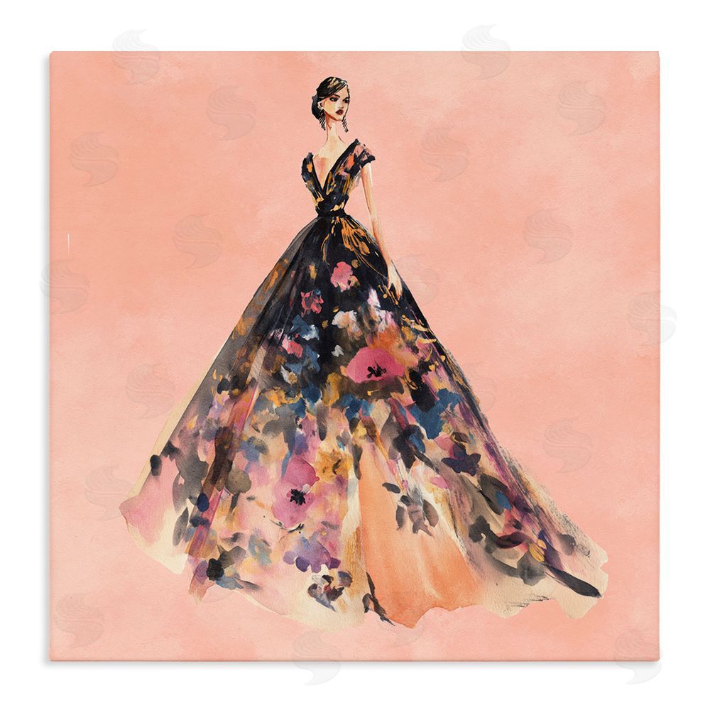 Svetlana Aleynikova Rose Gold Night Stretched Canvas Wall Art Print