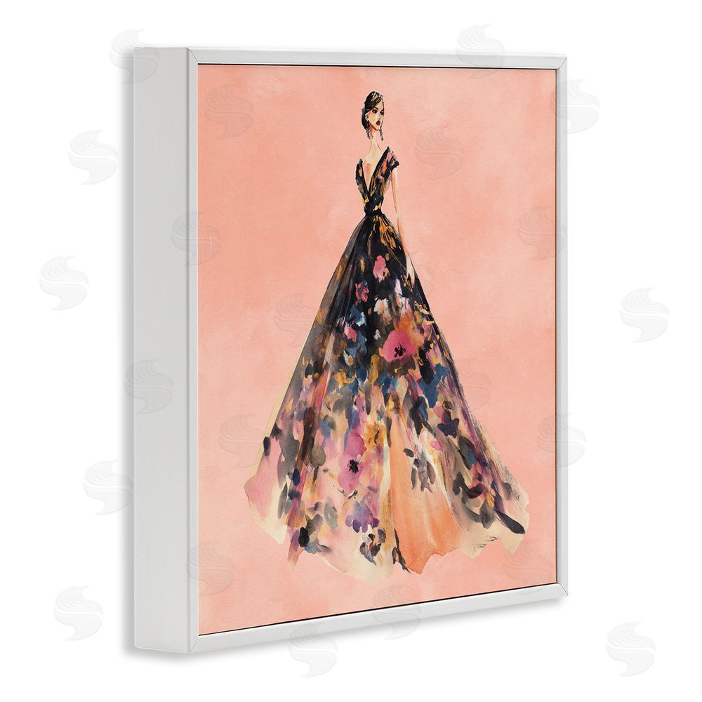 Svetlana Aleynikova Rose Gold Night White Framed Giclee Wall Art Print