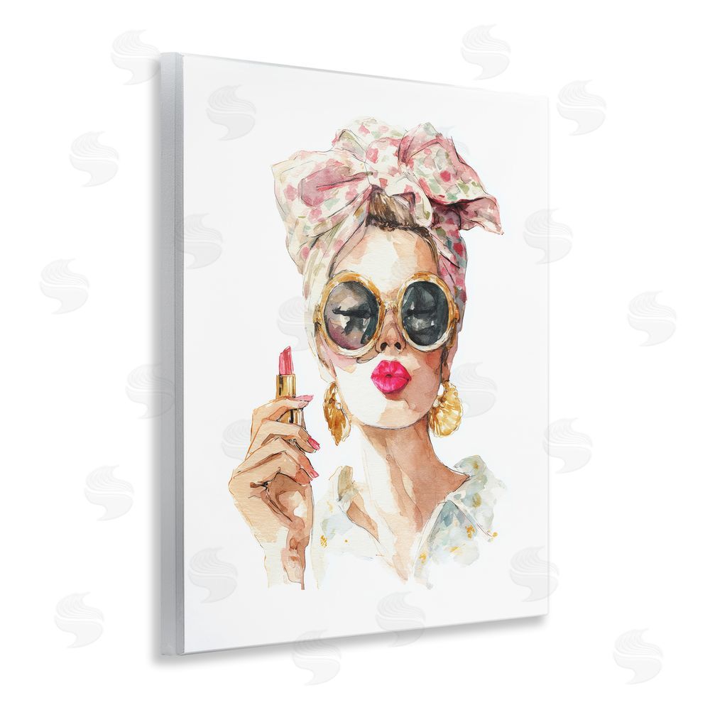 Svetlana Aleynikova Feminine Lipstick Spell Wooden Wall Plaque Art Print