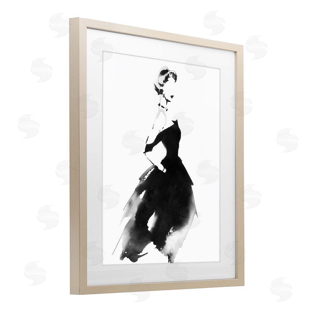 Svetlana Aleynikova Shadow Waltz Silhouette Brown Framed Print Under Glass Wall Art