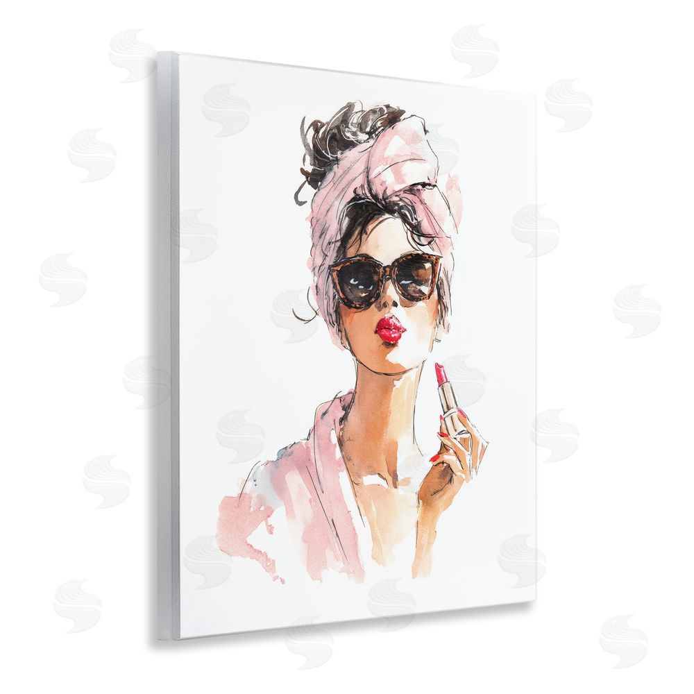 Svetlana Aleynikova Velour Secrets Lipstick Wooden Wall Plaque Art Print