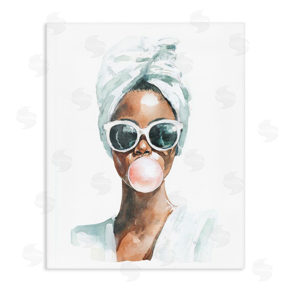 Svetlana Aleynikova Bubble Reverie Female Stretched Canvas Wall Art Print