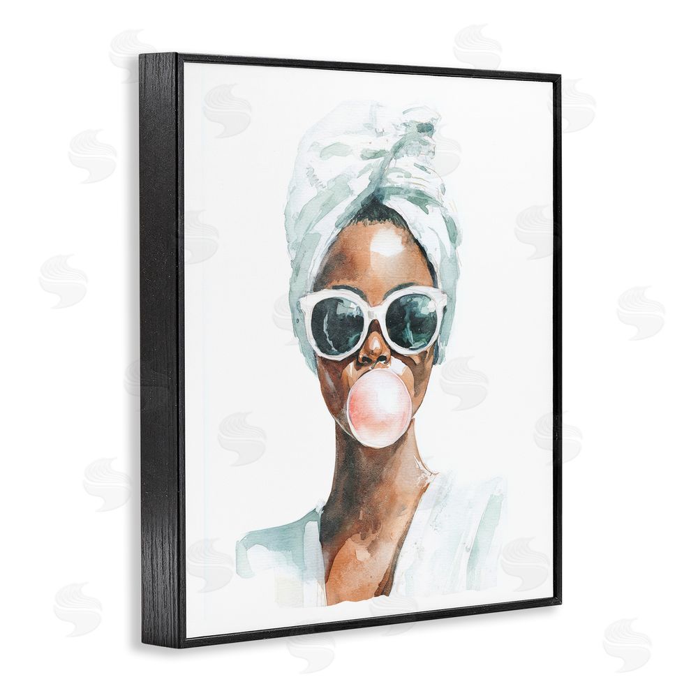Svetlana Aleynikova Bubble Reverie Female Black Framed Giclee Wall Art Print