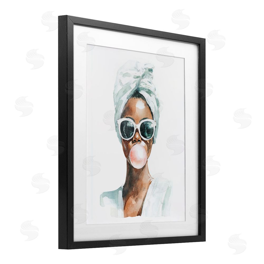 Svetlana Aleynikova Bubble Reverie Female Black Framed Print Under Glass Wall Art