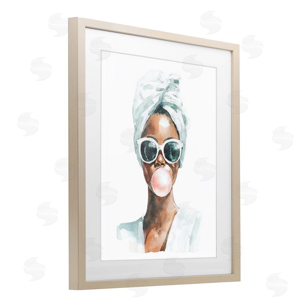 Svetlana Aleynikova Bubble Reverie Female Brown Framed Print Under Glass Wall Art
