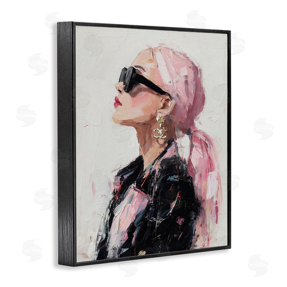 Svetlana Aleynikova Pink Daydream Impression Black Framed Giclee Wall Art Print