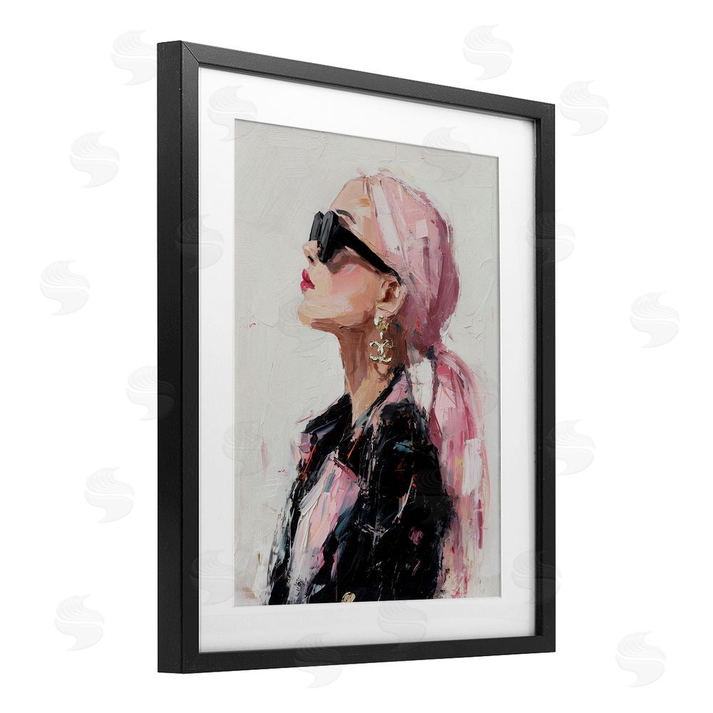 Svetlana Aleynikova Pink Daydream Impression Black Framed Print Under Glass Wall Art