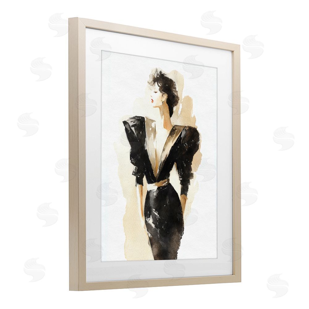 Svetlana Aleynikova Timeless Velvet Attitude Brown Framed Print Under Glass Wall Art