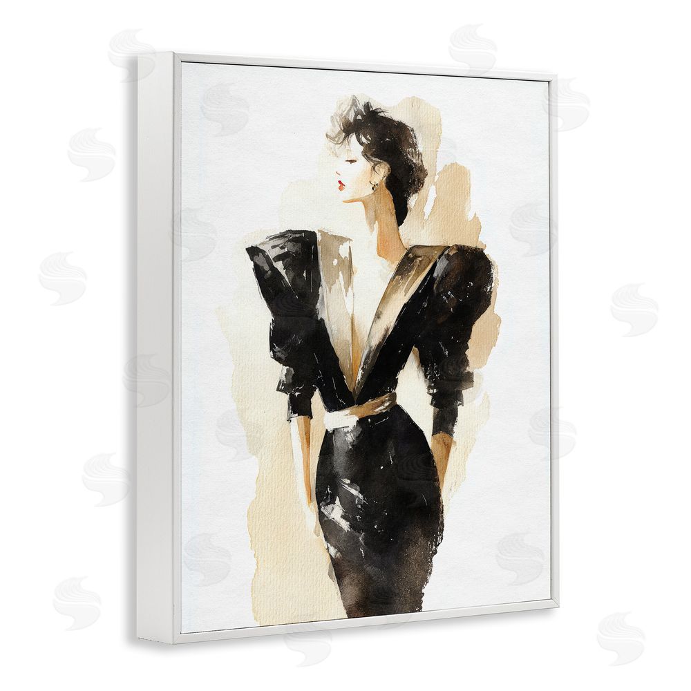 Svetlana Aleynikova Timeless Velvet Attitude White Framed Giclee Wall Art Print