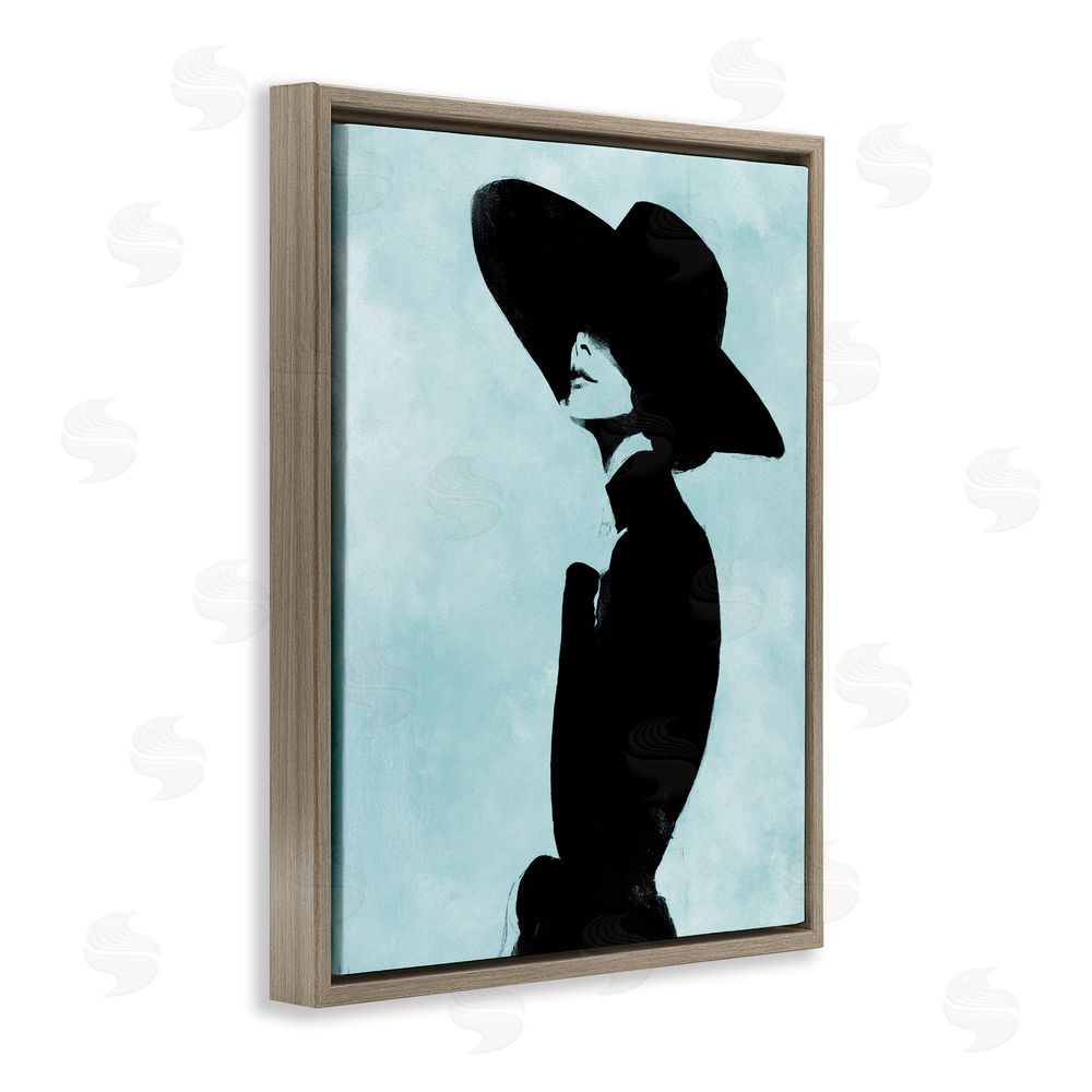 Svetlana Aleynikova Eclipse In Black Brown Floating Frame Canvas Wall Art Print