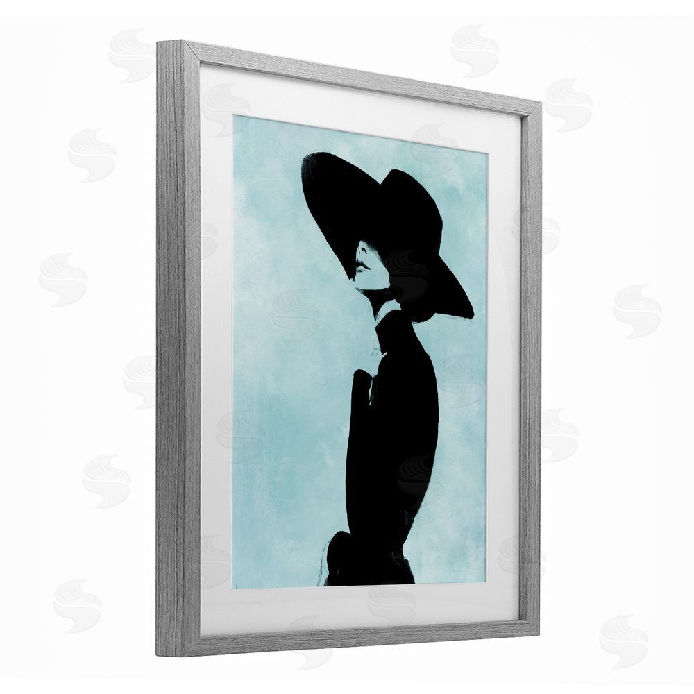 Svetlana Aleynikova Eclipse In Black Gray Framed Print Under Glass Wall Art