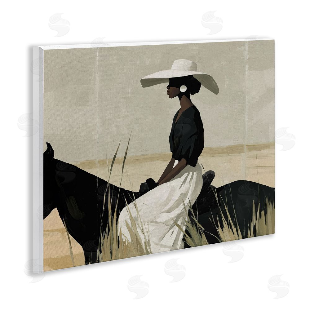Svetlana Aleynikova Equestrian Elegance Silhouette Wooden Wall Plaque Art Print