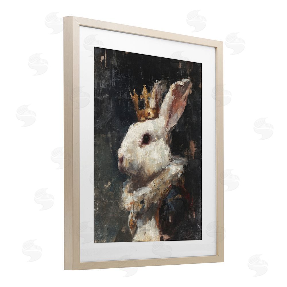 Svetlana Aleynikova Regal Monarch Rabbit Brown Framed Print Under Glass Wall Art