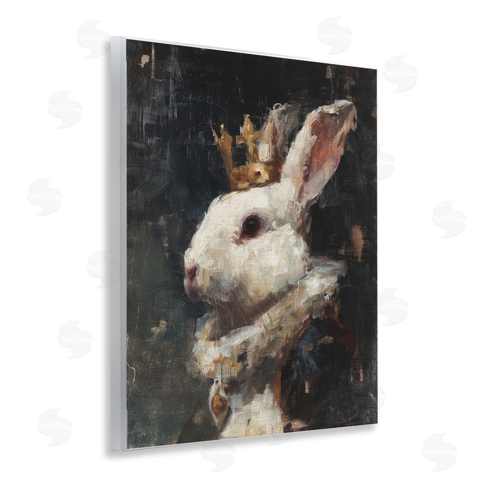 Svetlana Aleynikova Regal Monarch Rabbit Wooden Wall Plaque Art Print