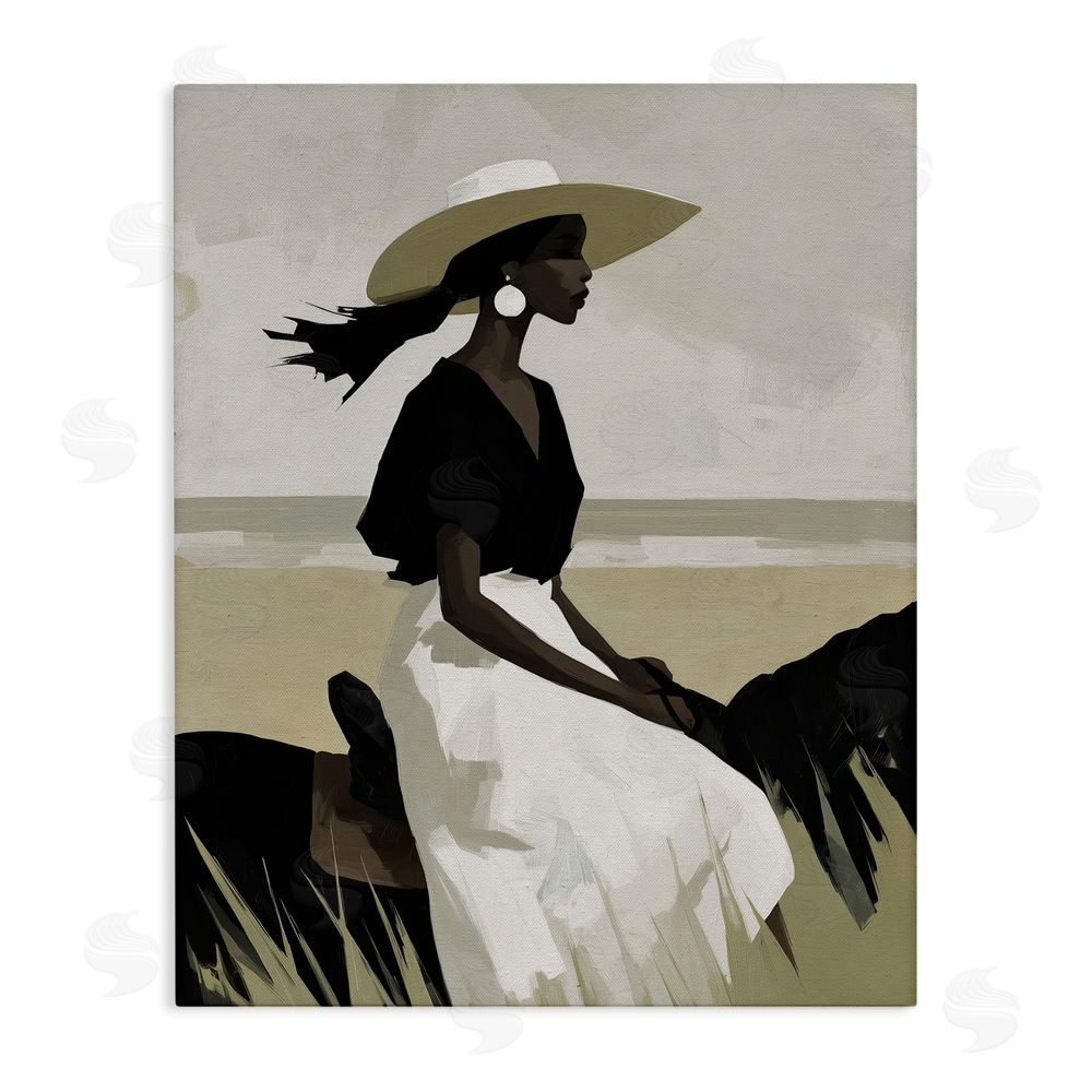 Svetlana Aleynikova Equestrian Windswept Muse Stretched Canvas Wall Art Print