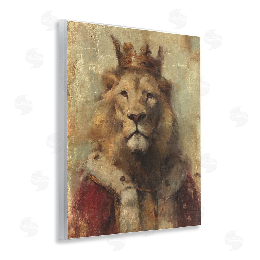 Svetlana Aleynikova Regal Lion Sovereign Wooden Wall Plaque Art Print