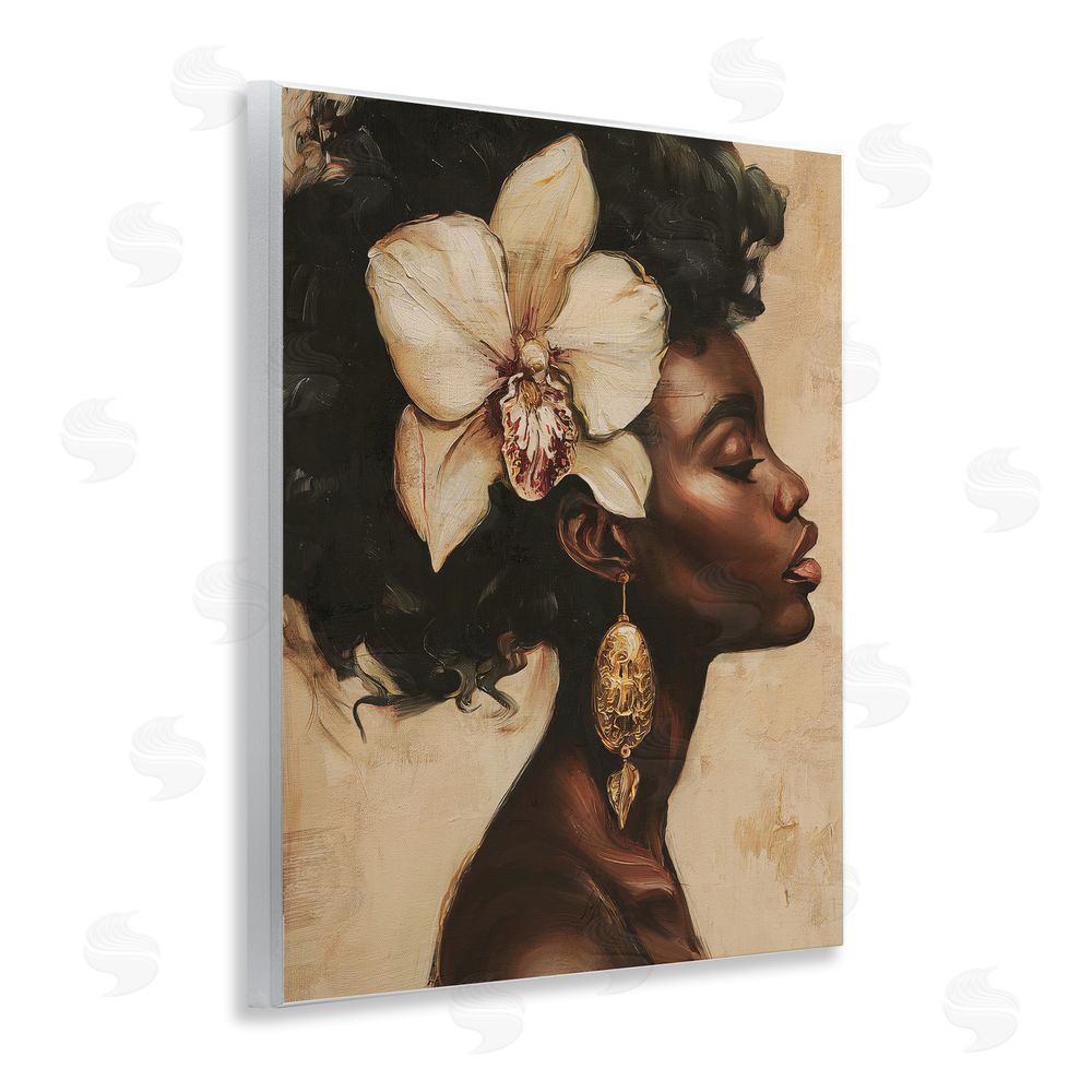 Svetlana Aleynikova Orchid Majesty Portrait Wooden Wall Plaque Art Print