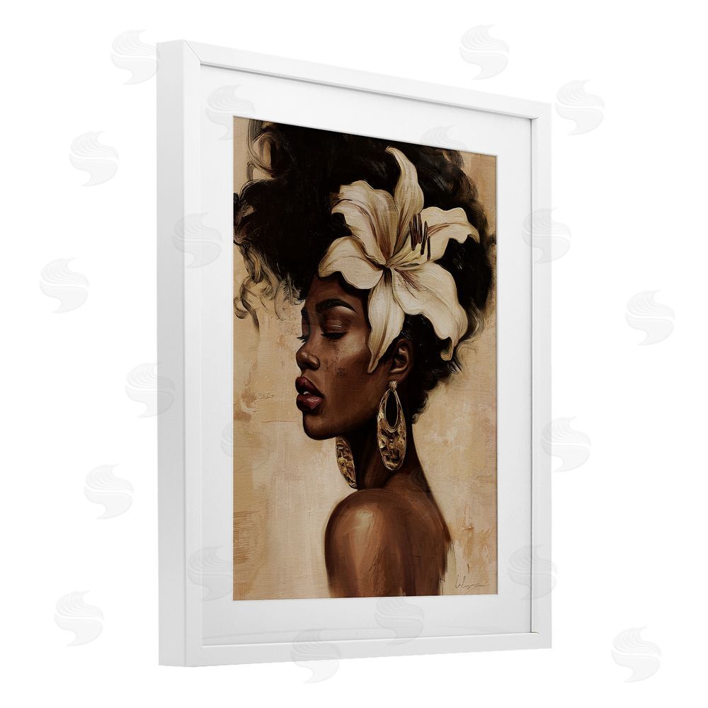 Svetlana Aleynikova Nocturne In Ivory White Framed Print Under Glass Wall Art