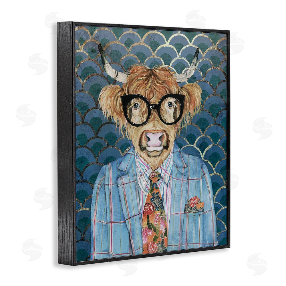 Svetlana Aleynikova Cool Highlander Portrait Black Framed Giclee Wall Art Print