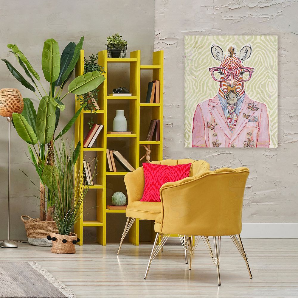 Svetlana Aleynikova Pink Zebra over Green 