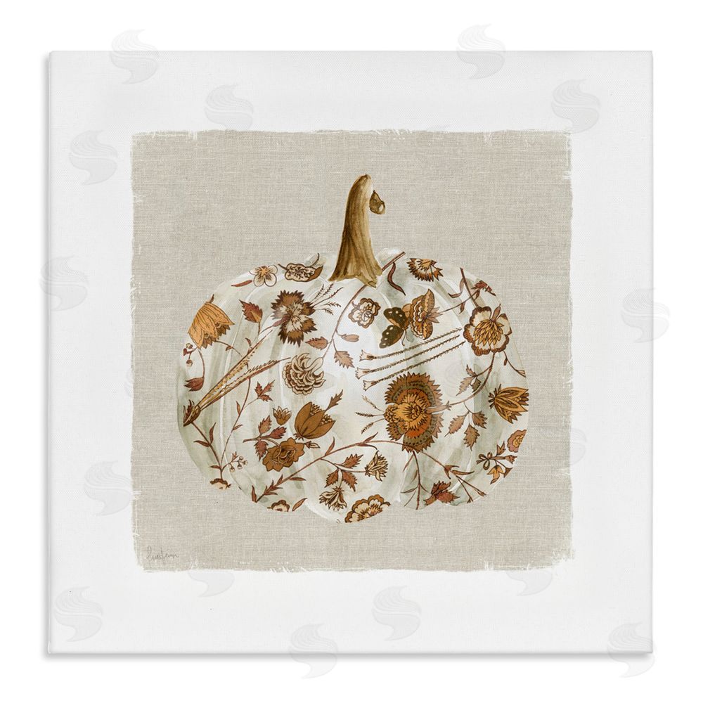 Livi Finn Red Harvest Pumpkin Canvas Wall Art Print