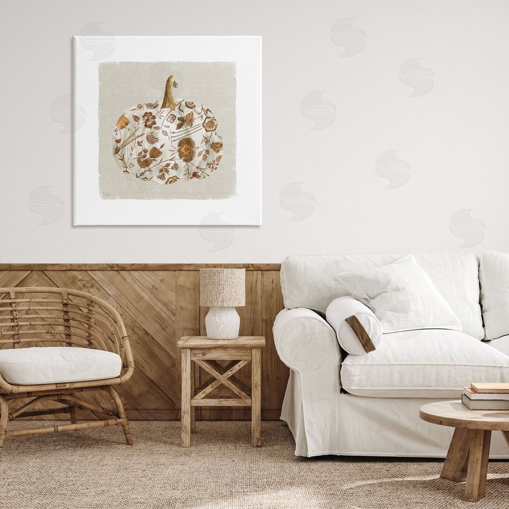 Livi Finn Red Harvest Pumpkin Canvas Art on Wall